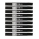 Stens Genuine Part 345 - 108 Hi - Lift Blade Pack of 9 - SLE Equipment - 1