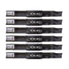 Stens Genuine Part 345 - 496 Medium - Lift Blade Pack of 6 - SLE Equipment - 1