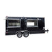 8.5' x 18' Black Catering Event Concession Food Trailer