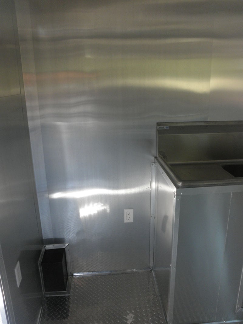 Concession Trailer 8.5'x24' Black - BBQ Smoker Event Food