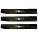 Stens Genuine Part 350 - 041 Medium - Lift Blade Pack of 3 - SLE Equipment - 2