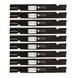 Stens Genuine Part 350 - 450 Notched Hi - Lift Blade Pack of 9 - SLE Equipment - 1