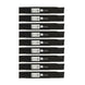 Stens Genuine Part 350 - 458 Hi - Lift Blade Pack of 9 - SLE Equipment - 1