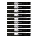 Stens Genuine Part 350 - 691 Medium - Lift Blade Pack of 9 - SLE Equipment - 1