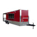 8.5' x 21' Victory Red Event Catering Concession Food Trailer