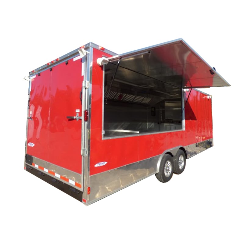 8.5' x 24' Victory Red Event Vending Concession Food Trailer