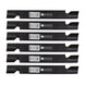 Stens Genuine Part 355 - 036 Notched Hi - Lift Blade Pack of 6 - SLE Equipment - 1