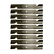 Stens Genuine Part 355 - 044 Hi - Lift Blade Pack of 9 - SLE Equipment - 1