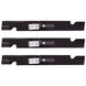 Stens Genuine Part 355 - 117 Notched Hi - Lift Blade Pack of 3 - SLE Equipment - 2