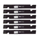 Stens Genuine Part 355 - 117 Notched Hi - Lift Blade Pack of 6 - SLE Equipment - 1