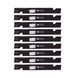 Stens Genuine Part 355 - 117 Notched Hi - Lift Blade Pack of 9 - SLE Equipment - 1