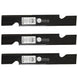 Stens Genuine Part 355 - 229 Notched Air - Lift Blade Pack of 3 - SLE Equipment - 2