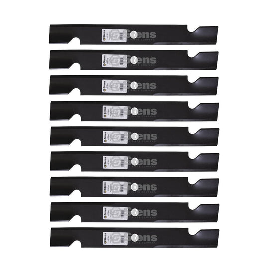 Stens Genuine Part 355 - 343 Notched Hi - Lift Blade Pack of 9 - SLE Equipment - 1