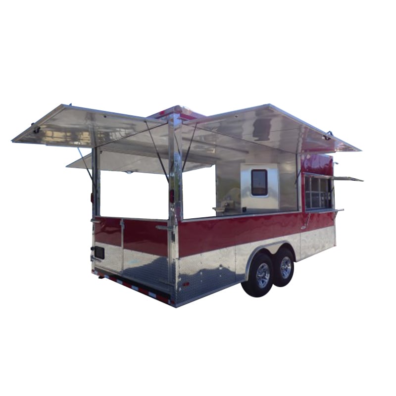 8.5' x 20' Concession Food Trailer Red Catering Event