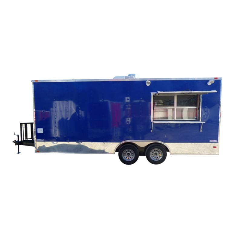 8.5' x 20' Cobalt Blue Catering Event Concession Food Trailer