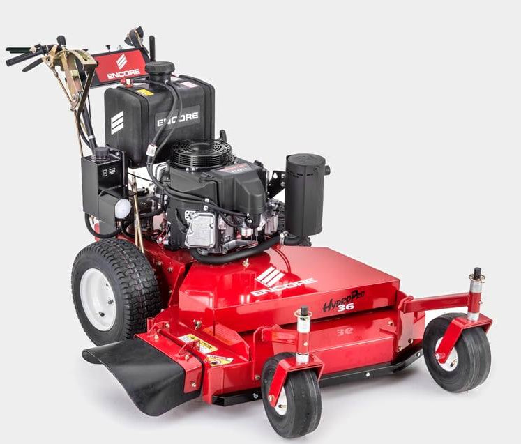 Encore 36" Hydro Float Deck Walk Behind Mower 14.5 HP Kawasaki Front Right