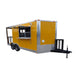 8.5' x 16' Concession Food Trailer Yellow Event Catering