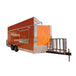 8.5' x 18' Concession Food Trailer Orange Event Catering