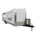 8.5' x 22' Concession Trailer White BBQ Vending