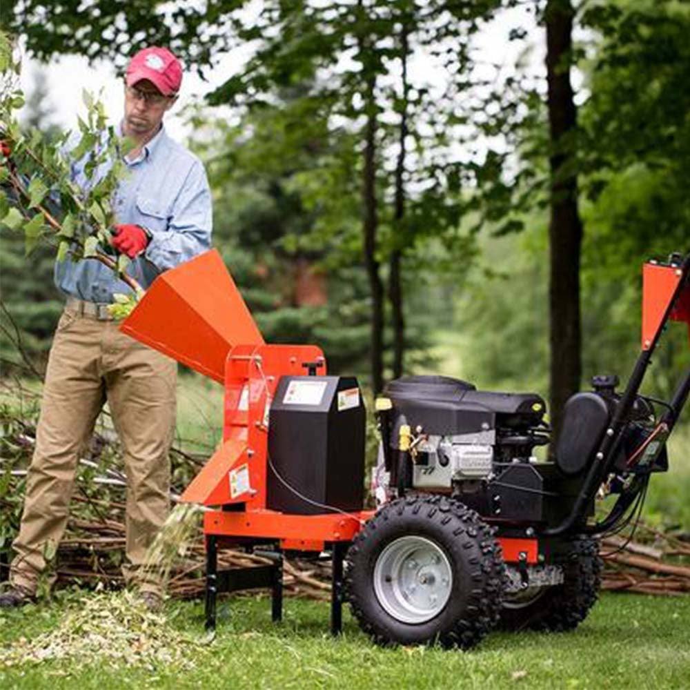 DR Power A0000266435 3.5" Wood Chipper Attachment Right Side View
