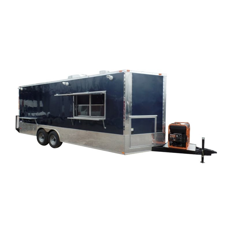 8.5' x 22' Concession Trailer Indigo Blue Food Event Catering