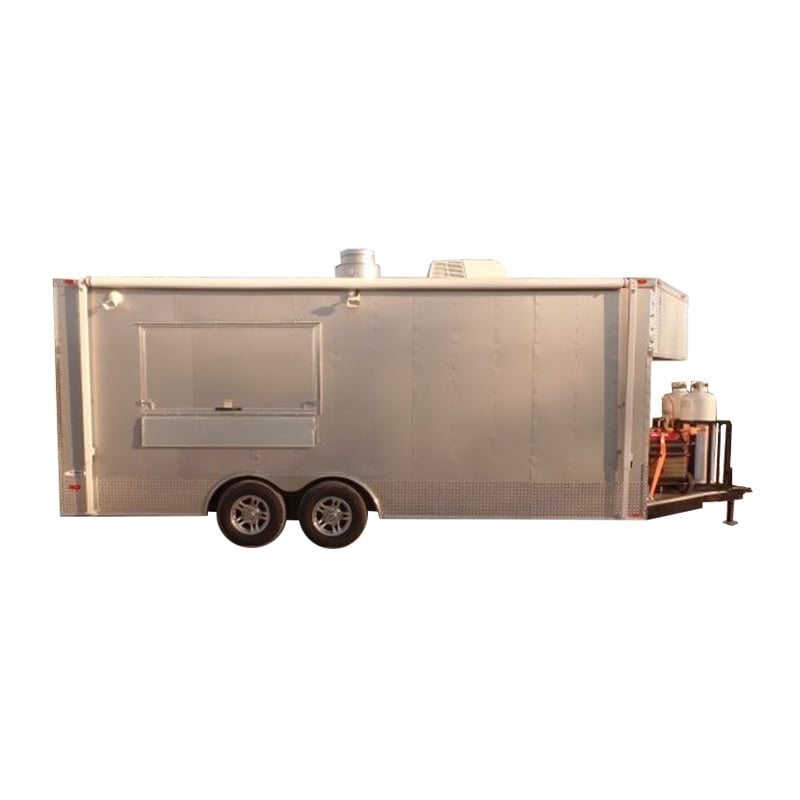 8.5' x 20' Concession Trailer Silver Frost Food Event Catering