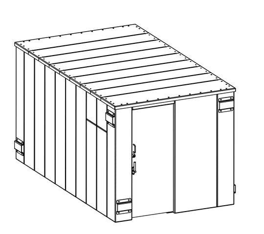 SR84X144G ESP Safety Shelter 84" x 144"- 25 Person Private / 15 Person Business