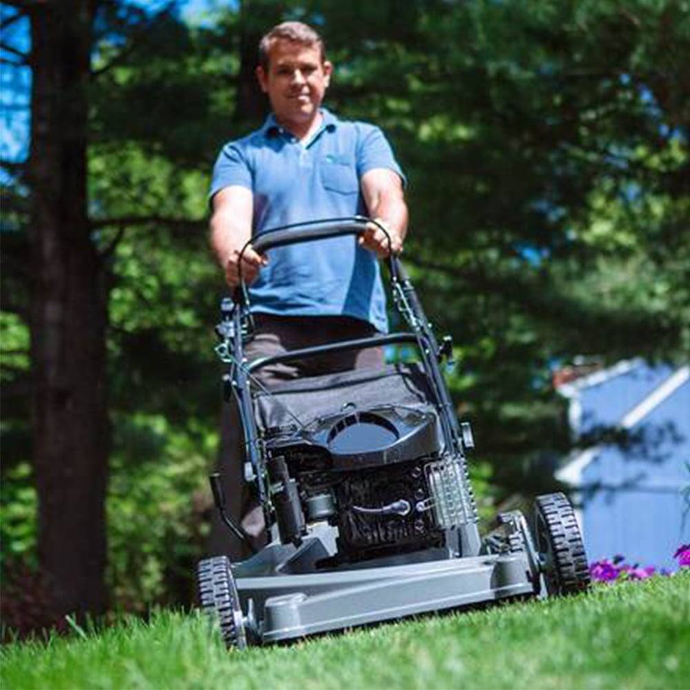 DR Power 414091 SP-Series 22" Self Propelled Mower 174cc Front Right Image