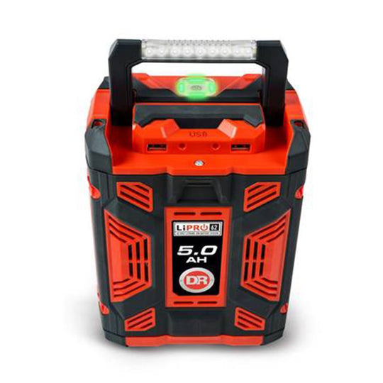 DR Power Li-Pro 62 Volt Lithium Ion 5.0 Ah Battery Front Right