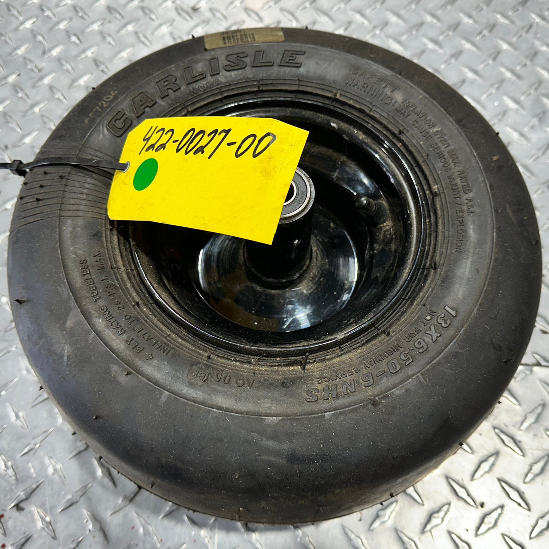 422-0027-00 RZ Alternate Front Caster Wheel Assembly 13×650-6