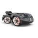 AWD robotic mower with EPOS™ wire-free boundaries. App controlled with powerful traction, quiet battery operation, adjustable cutting height, and auto charging.