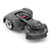 AWD robotic mower with EPOS™ wire-free boundaries. App controlled with powerful traction, quiet battery operation, adjustable cutting height, and auto charging.