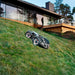 AWD robotic mower with EPOS™ wire-free boundaries. App controlled with powerful traction, quiet battery operation, adjustable cutting height, and auto charging.