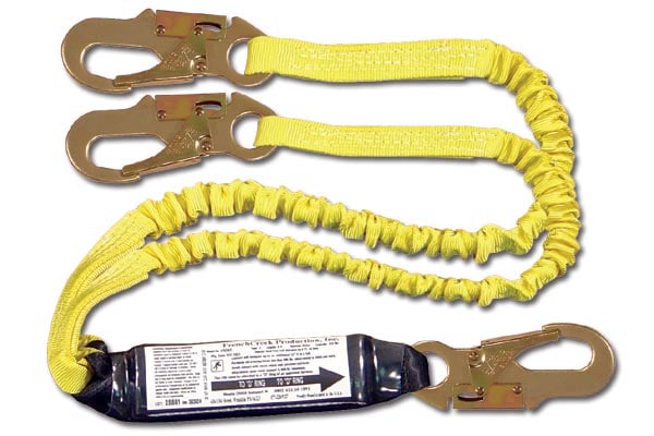 French Creek Production 440AS Elastic 6' Dual Leg Shock Absorbing Lanyard