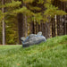 Robotic mower with EPOS™ wire-free boundaries. App controlled with quiet battery operation, adjustable cutting height, and automatic charging.