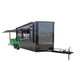 8.5' x 22' Concession Food Trailer Charcoal Grey/Green