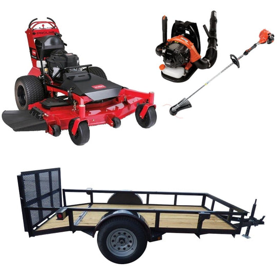 Toro 44410 Walk Behind Mower 5x10 Trailer Echo Handheld Pack