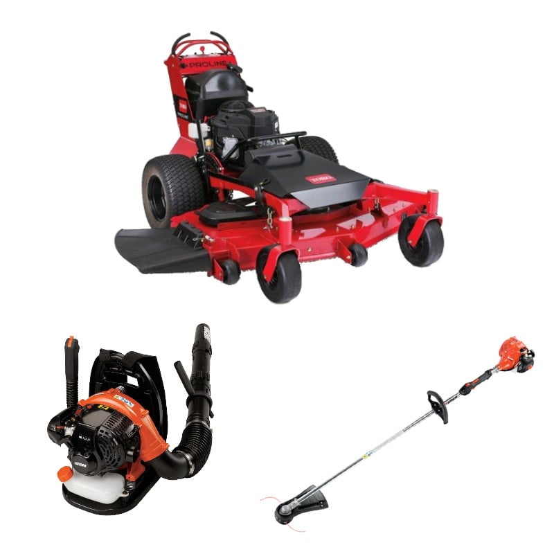 Toro 44410 36" Walk Behind Mower Echo Blower Trimmer Package