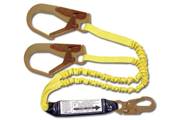 French CreekProduction 444AS Elastic 6' Dual Leg Shock Absorbing Web Lanyard