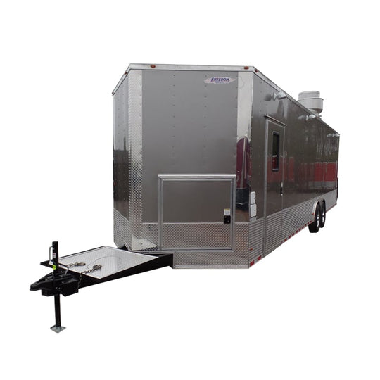 8.5' x 30' Concession Food Trailer Light Pewter Event Catering