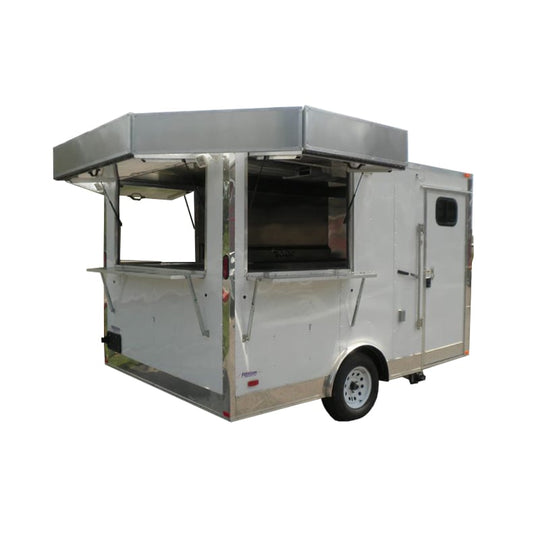 Concession Trailer 8.5'x12' White White Background