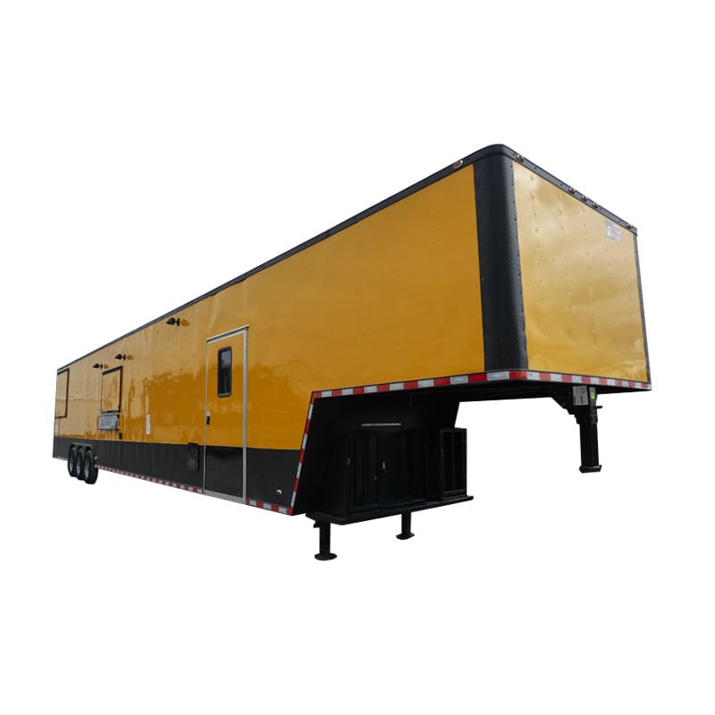 8.5' x 52' Concession Food Trailer Gooseneck Yellow