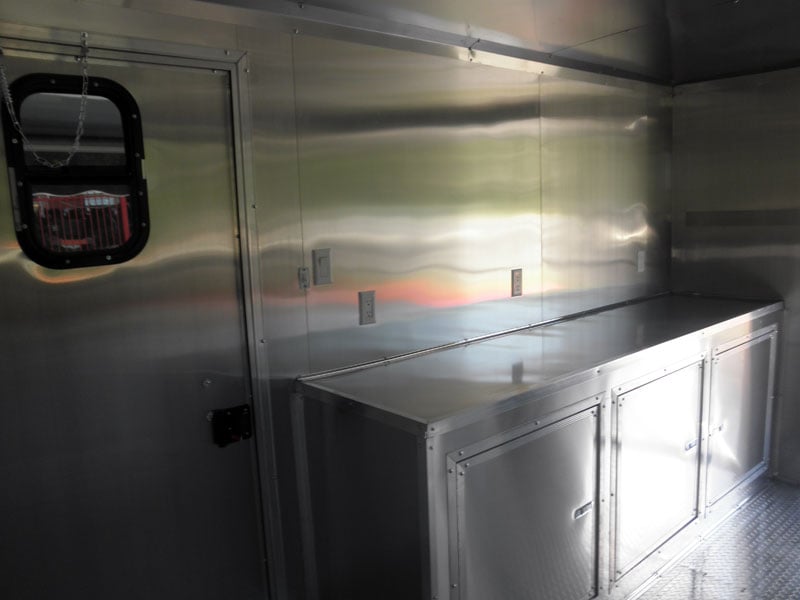 Concession Trailer 8.5'x24' Black - BBQ Smoker Event Food