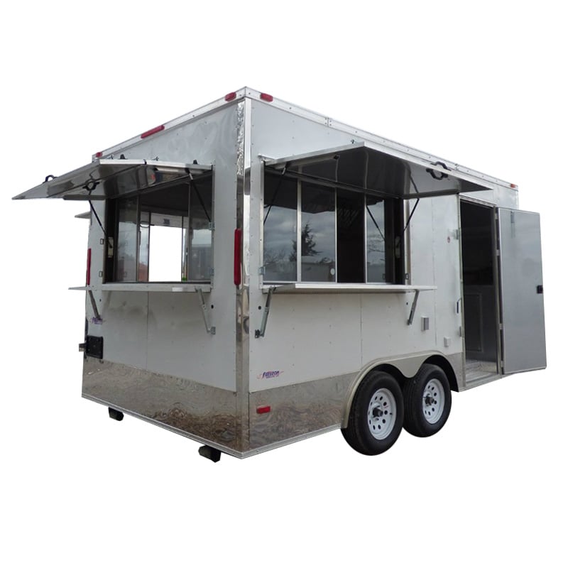 Concession Trailer 8.5' X 16' White Food Event Catering