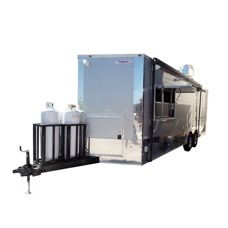 8.5' x 24' Concession Trailer Silver Frost Food Event Catering