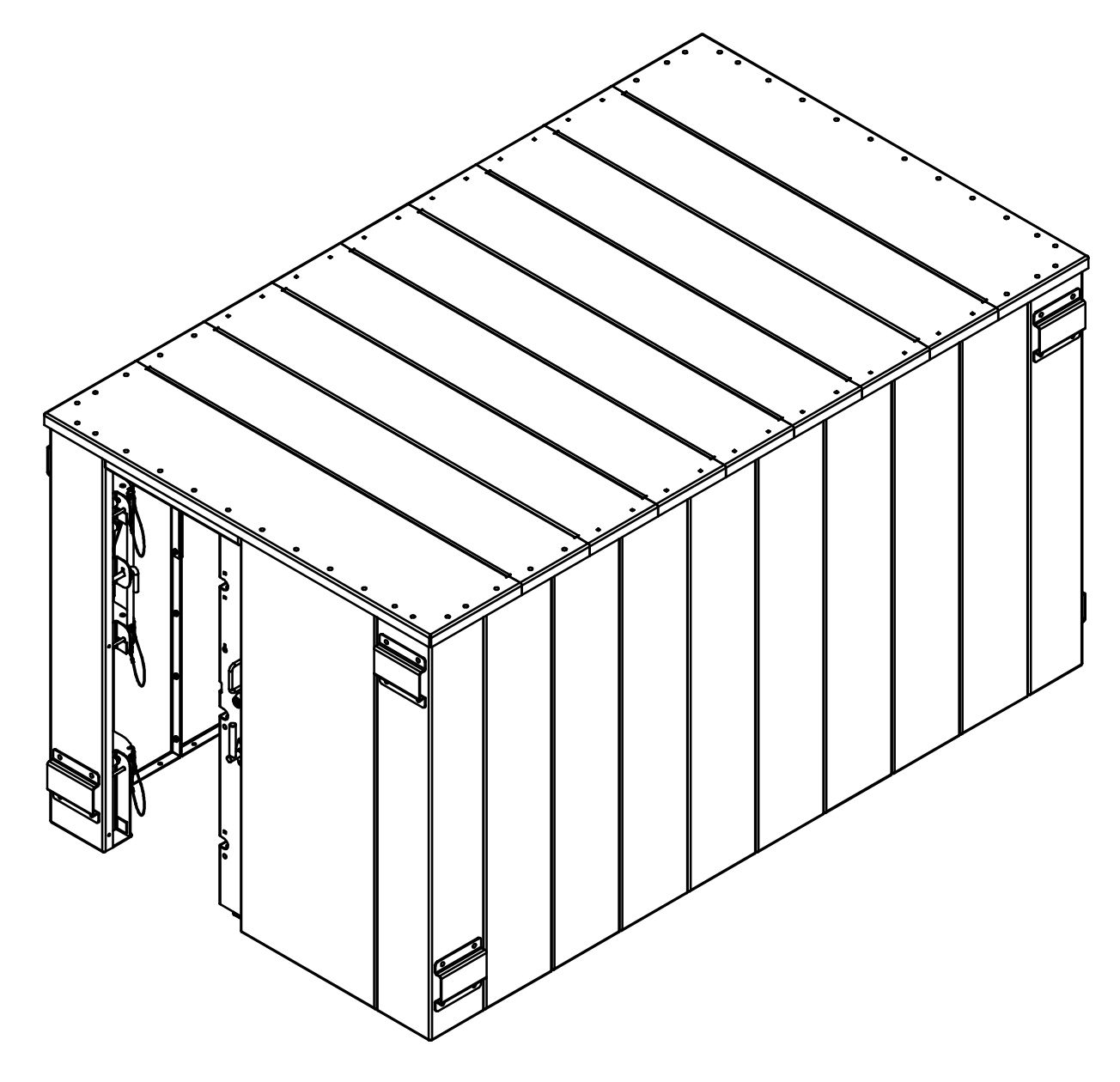 SR84X144G ESP Safety Shelter 84" x 144"- 25 Person Private / 15 Person Business