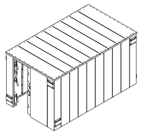 SR84X144G ESP Safety Shelter 84" x 144"- 25 Person Private / 15 Person Business