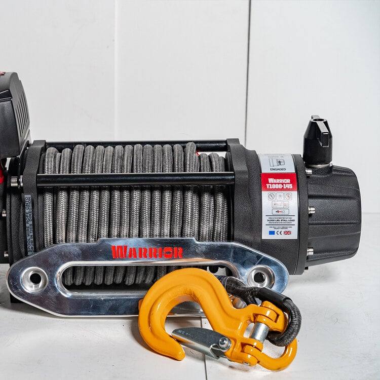 DK2 T1000-145 Warrior Electric Winch 14500lb Synthetic Rope