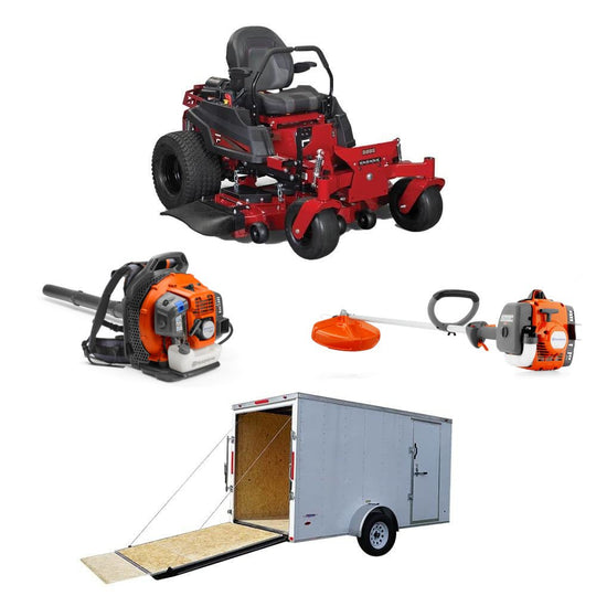 Ferris 5902056 500S 61" Zero Turn Mower Enclosed Trailer Handheld Bundle - SLE Equipment - 1