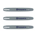 Three Husqvarna 14" Chainsaw Bars 52DL .043 Gauge 505035101